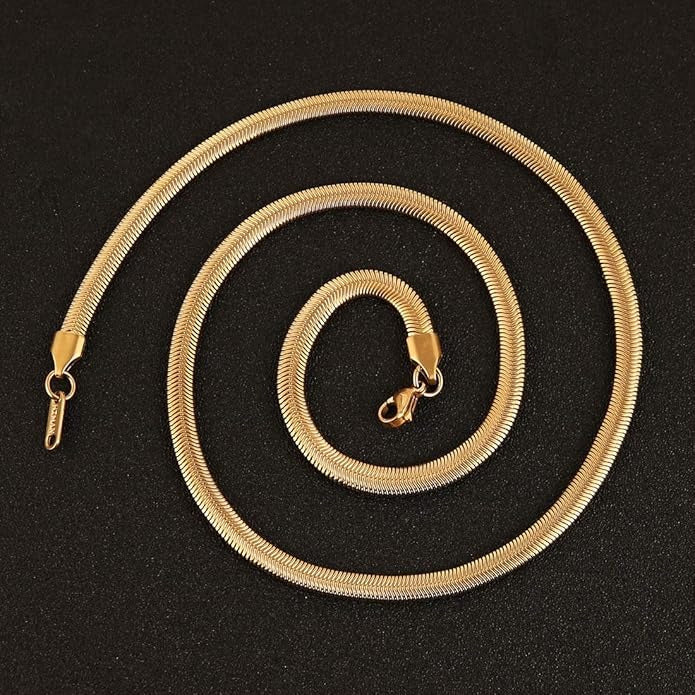 Golden Snake Chain & Bracelet Set