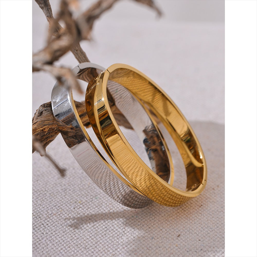 Gold Plated Plain Bracelet for Girls and Boys