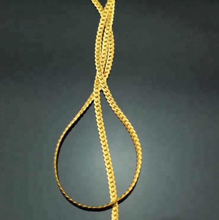 Curb Gold Chain and Bracelet Stainless Steel for Men and Women