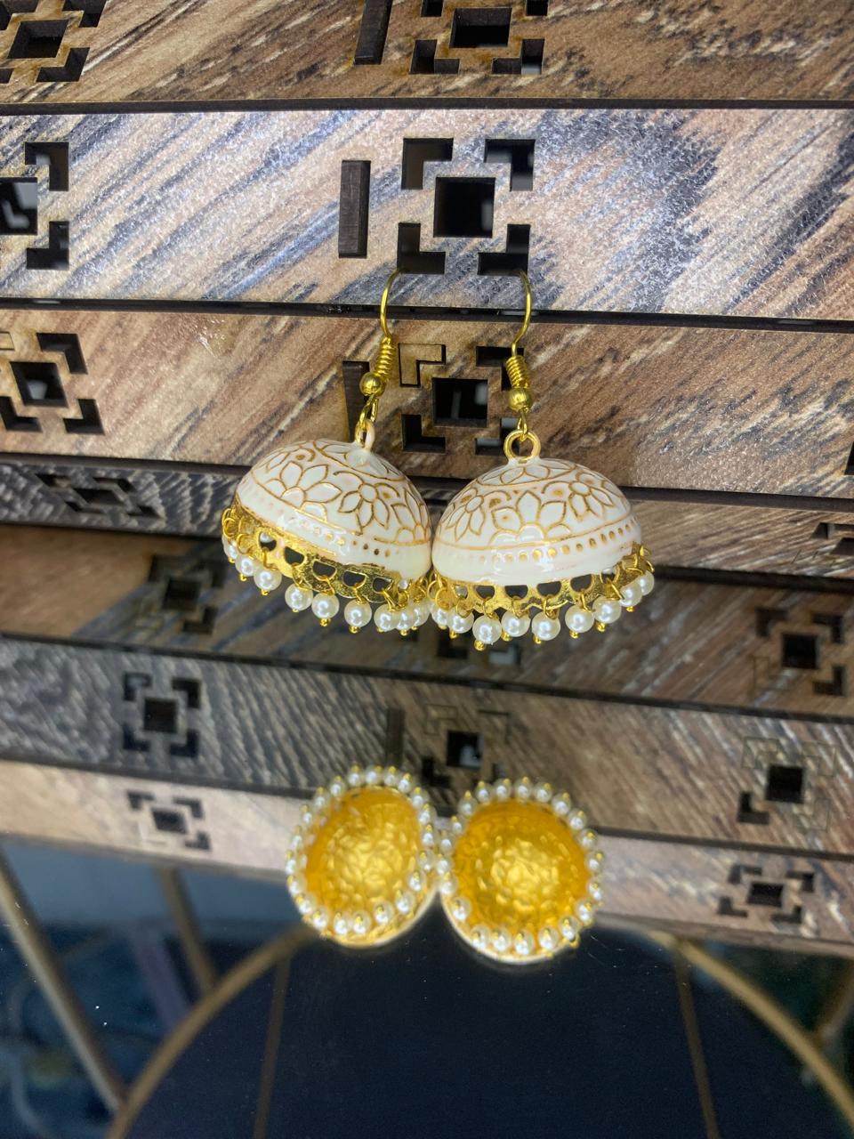 Indian Meena Kumari Bell Earrings