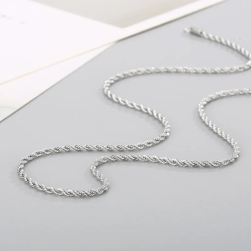 Elegant Stainless Steel Rope Chain Twisted Bracelets