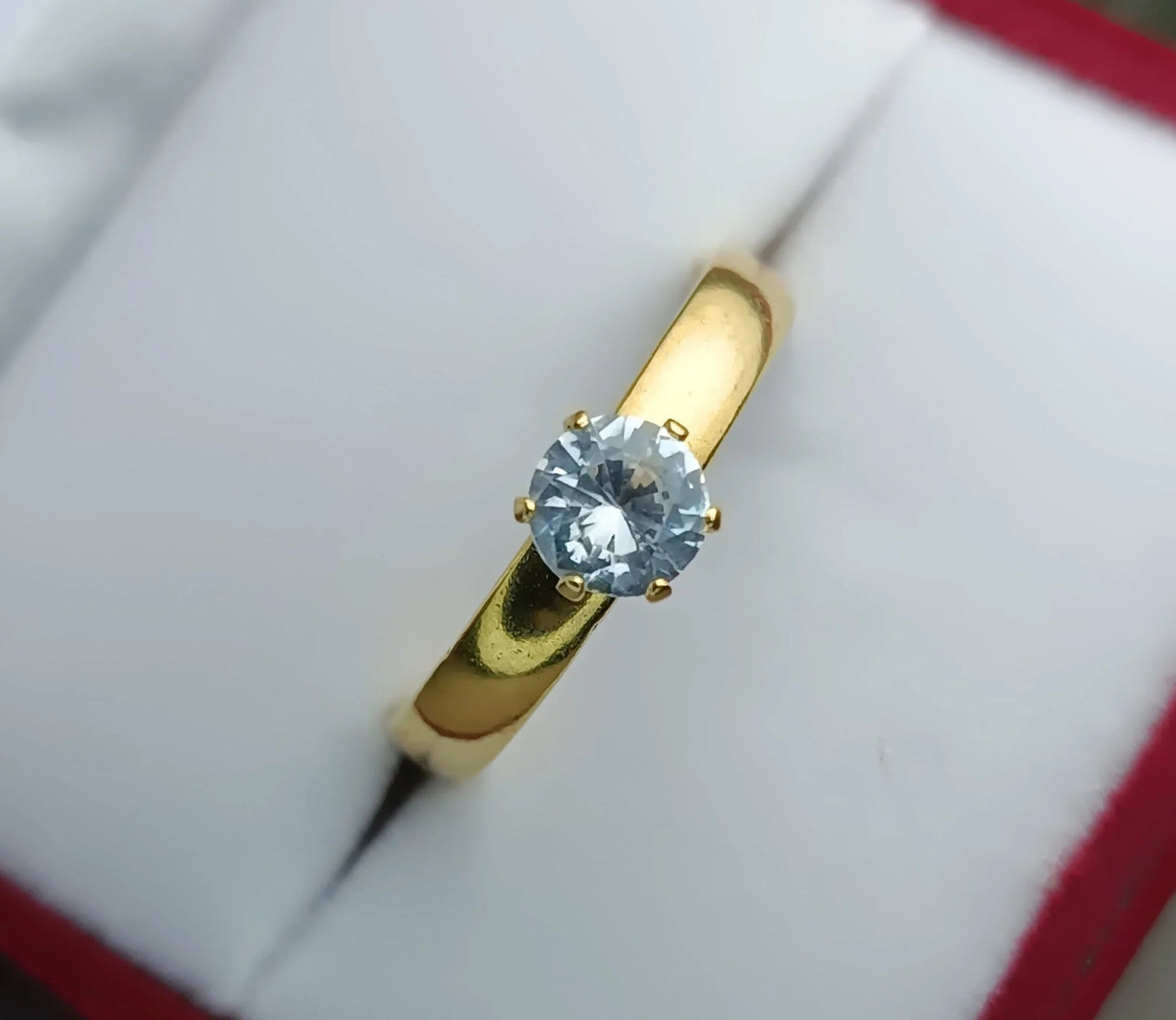 Ring with transparent stone Stainless Steel