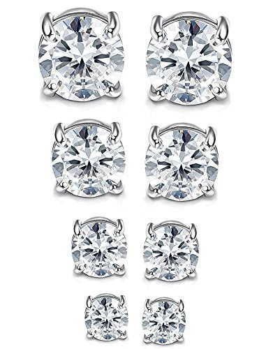 Magnetic Stud Earrings – Stainless Steel CZ, Non-Piercing, Hypoallergenic