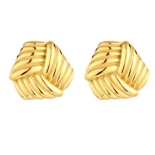 Earring Gold Plated Stainless Steel Geometric Stud Earrings for Women