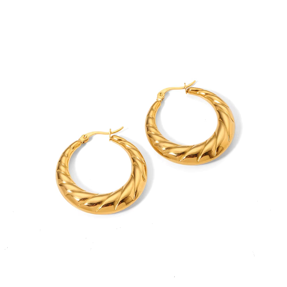 gold hoop earrings