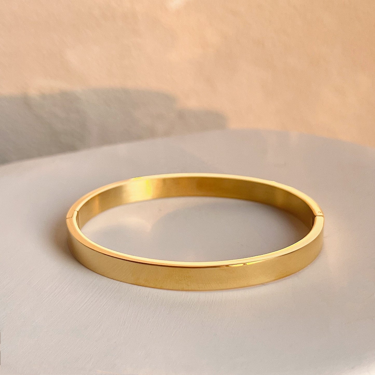 Gold Plated Plain Bracelet for Girls and Boys