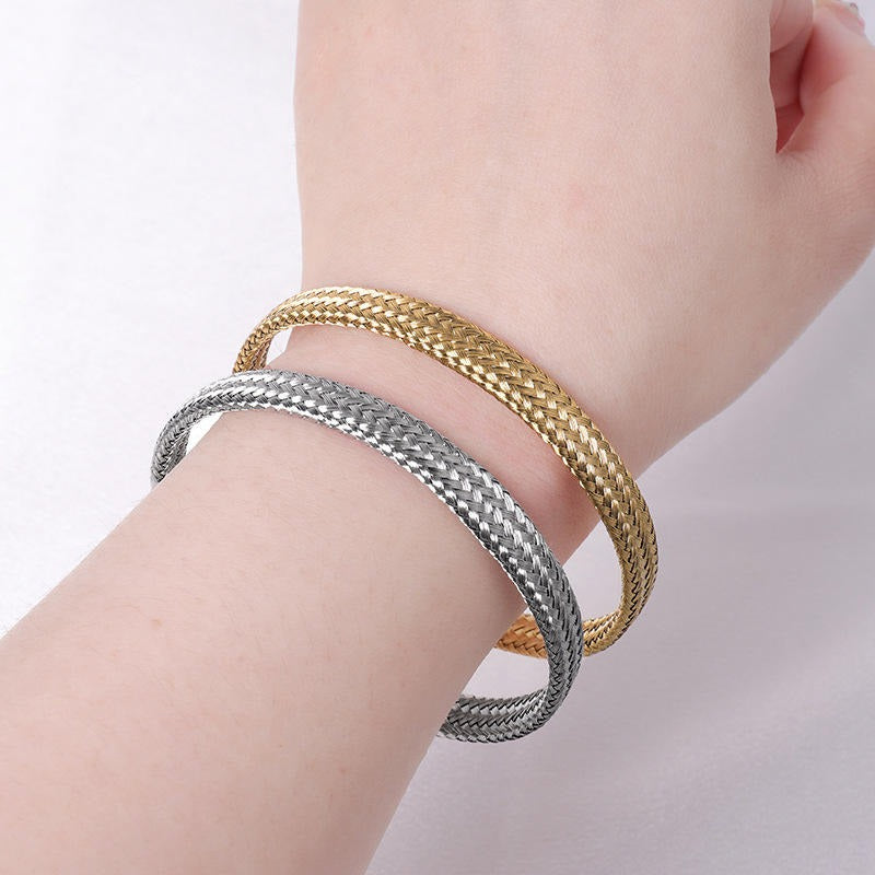 Gold and silver bracelets