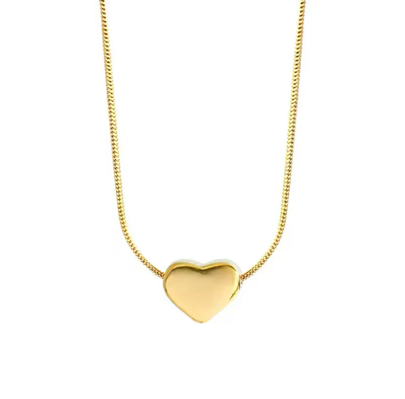 Gold heart-shaped pendant