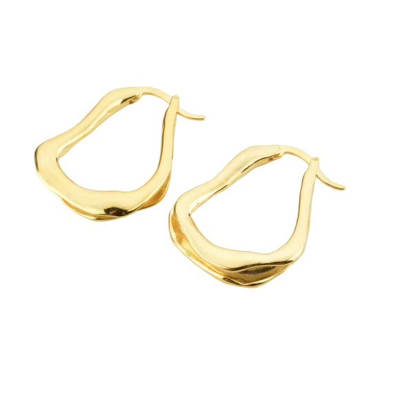 Gold hoop earrings