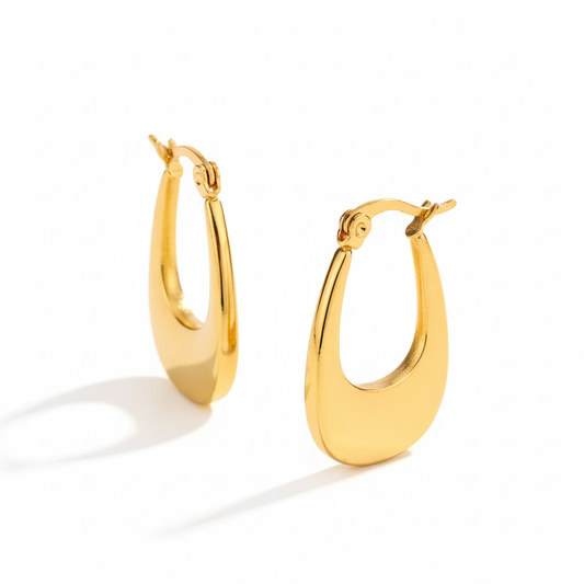 Gold hoop earrings