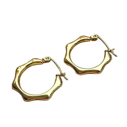 Gold hoop earrings