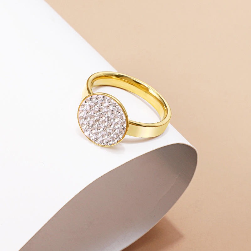 Diamond Stainless & Titanium Steel Ring