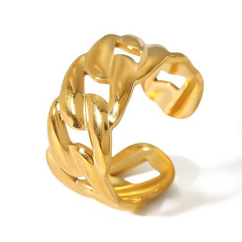 Gold open ring