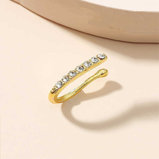 New Trend Fashion U Shape With Diamonds Without Piercing Wear Nose Ring Nose Studs