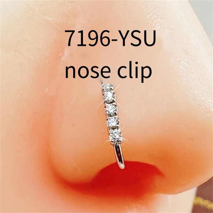 New Trend Fashion U Shape With Diamonds Without Piercing Wear Nose Ring Nose Studs