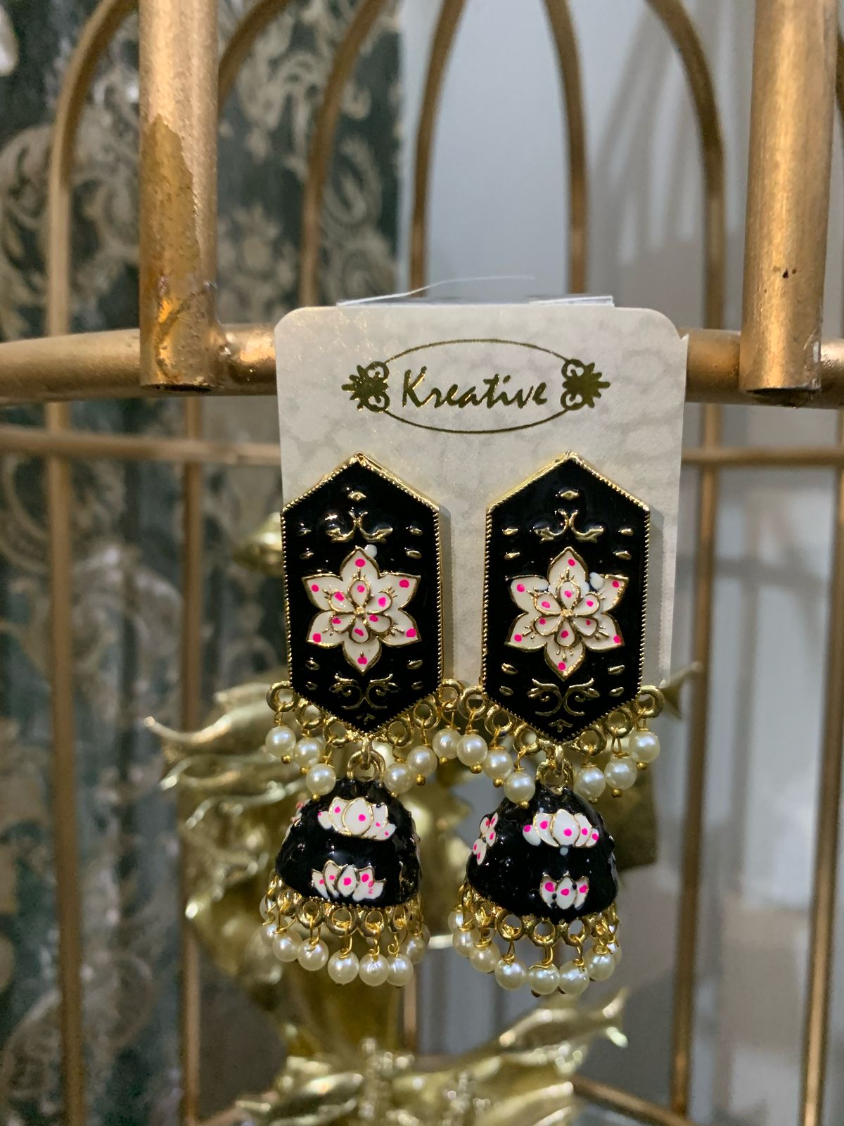 Meenakari Jhumka for girls