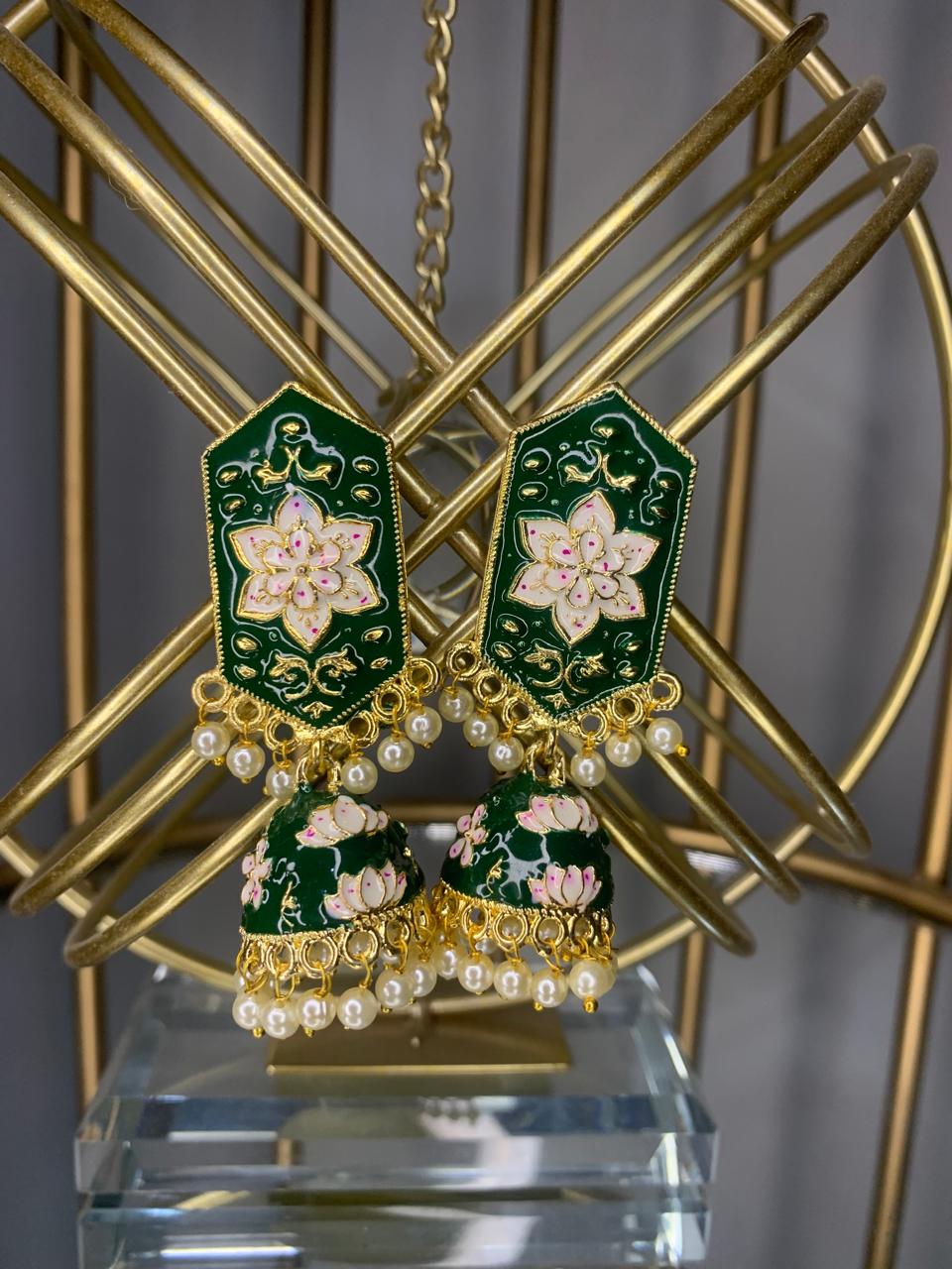 Meenakari Jhumka for girls