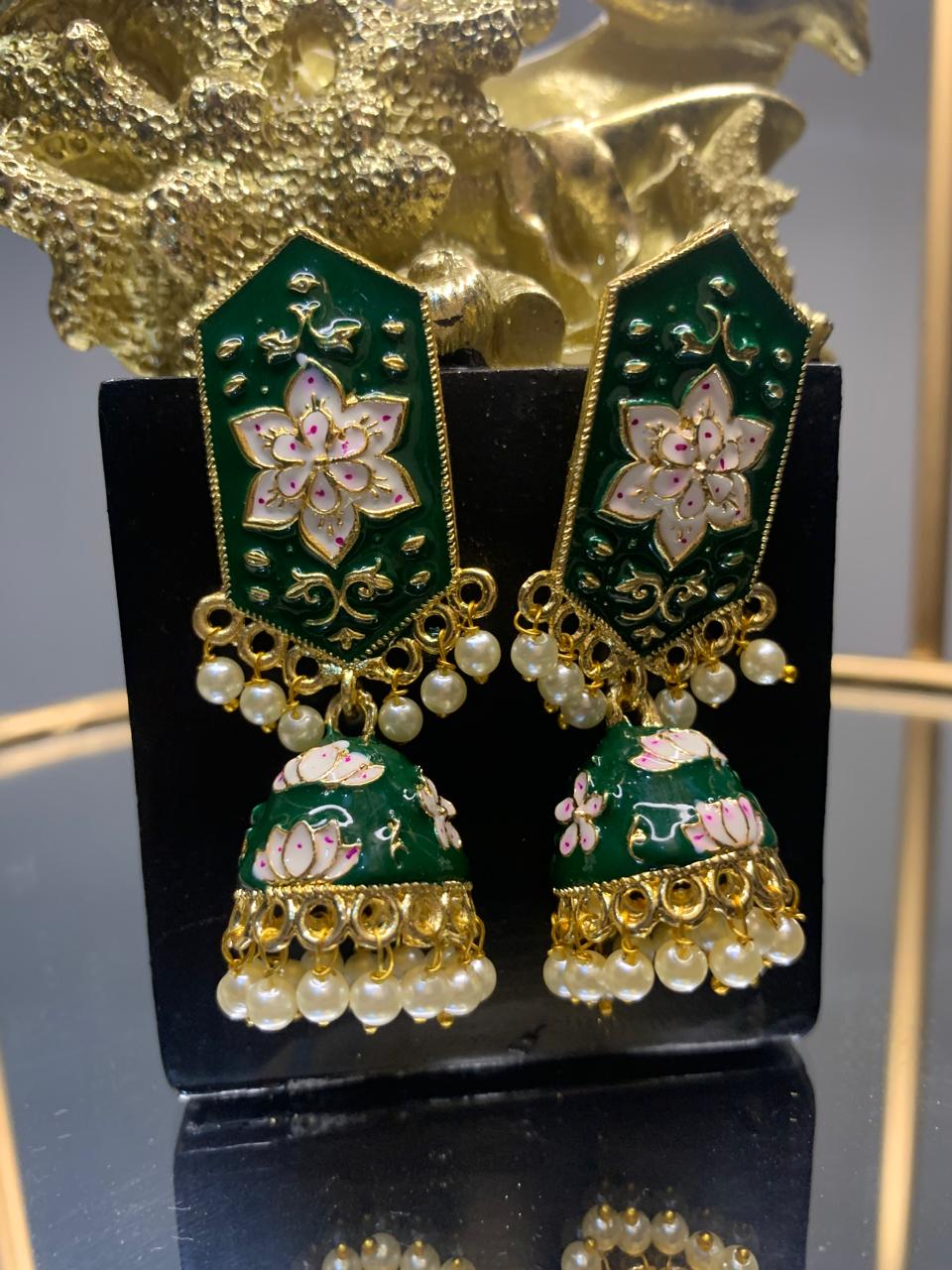 Meenakari Jhumka for girls