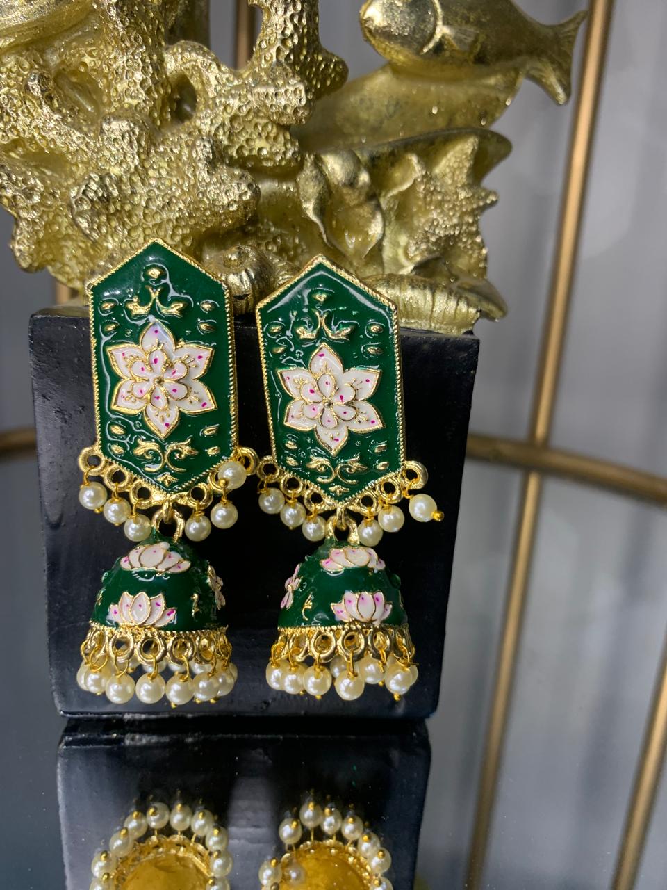Meenakari Jhumka for girls
