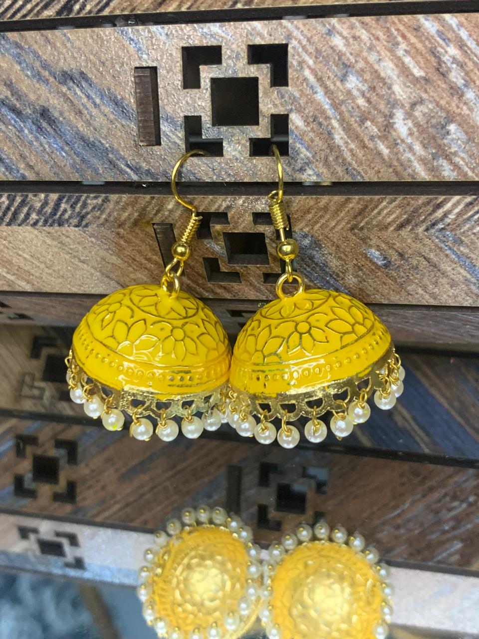 Indian Meena Kumari Bell Earrings