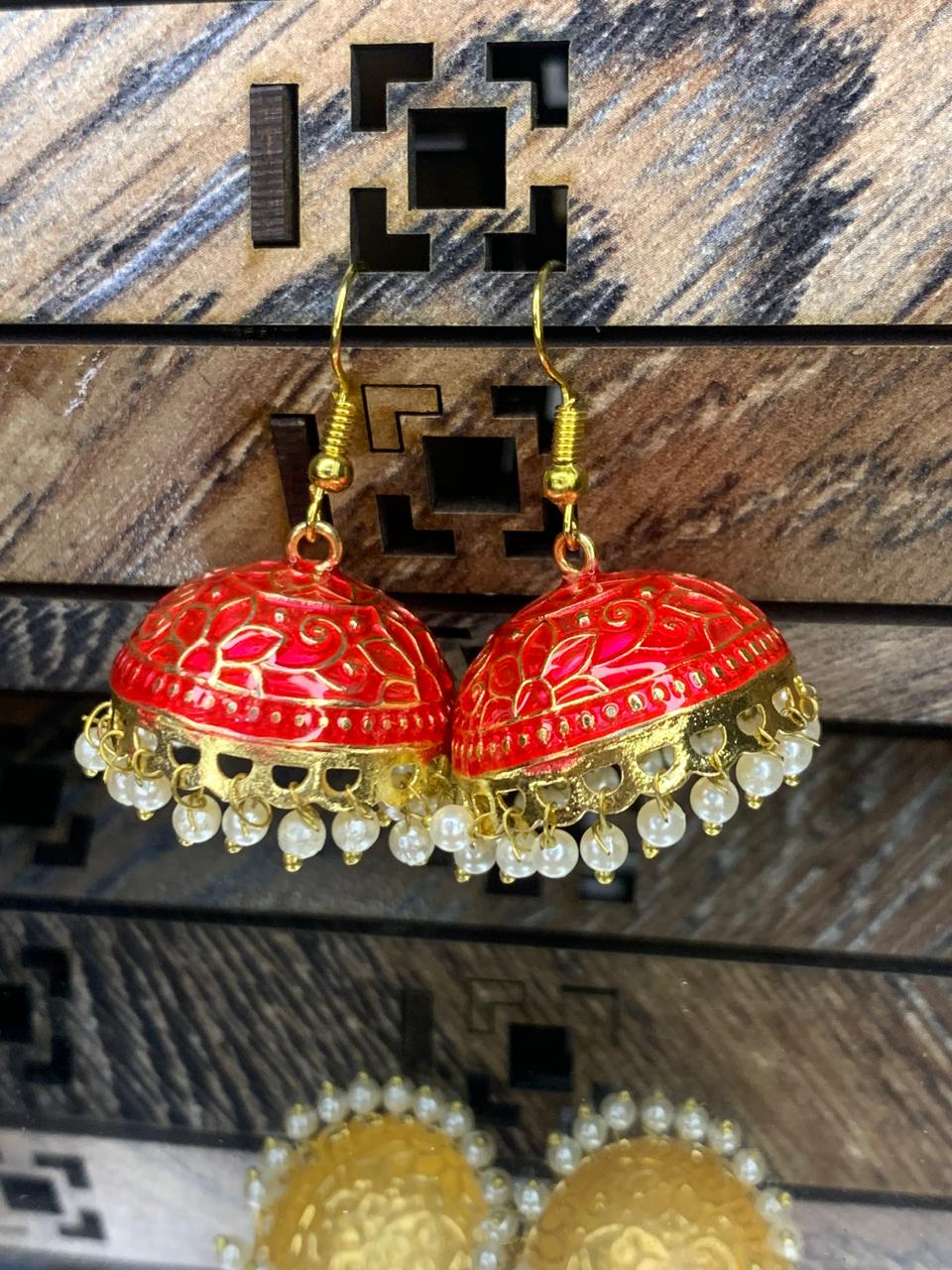 Indian Meena Kumari Bell Earrings