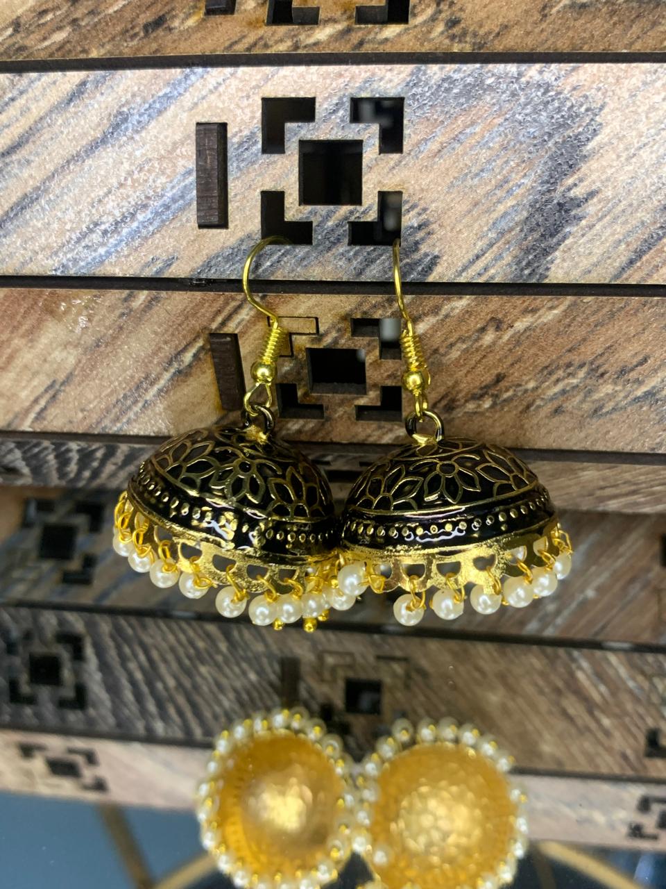 Indian Meena Kumari Bell Earrings