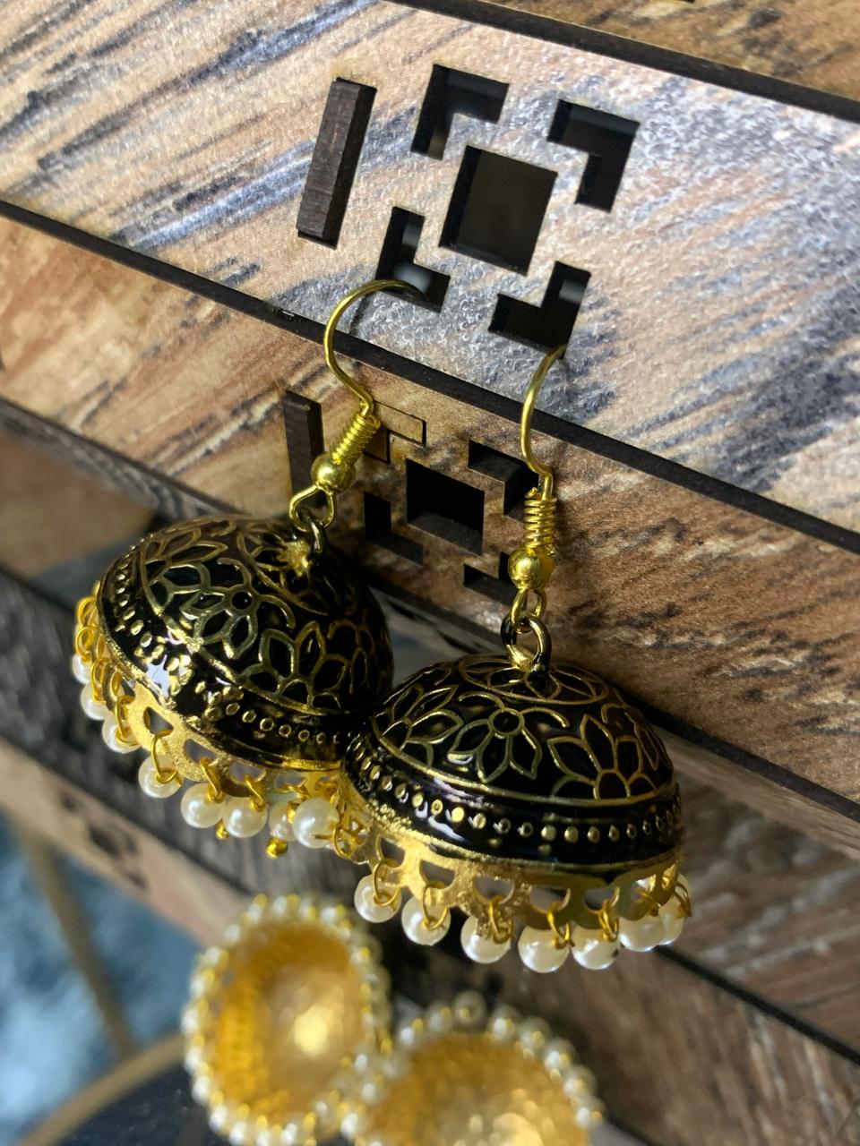 Indian Meena Kumari Bell Earrings