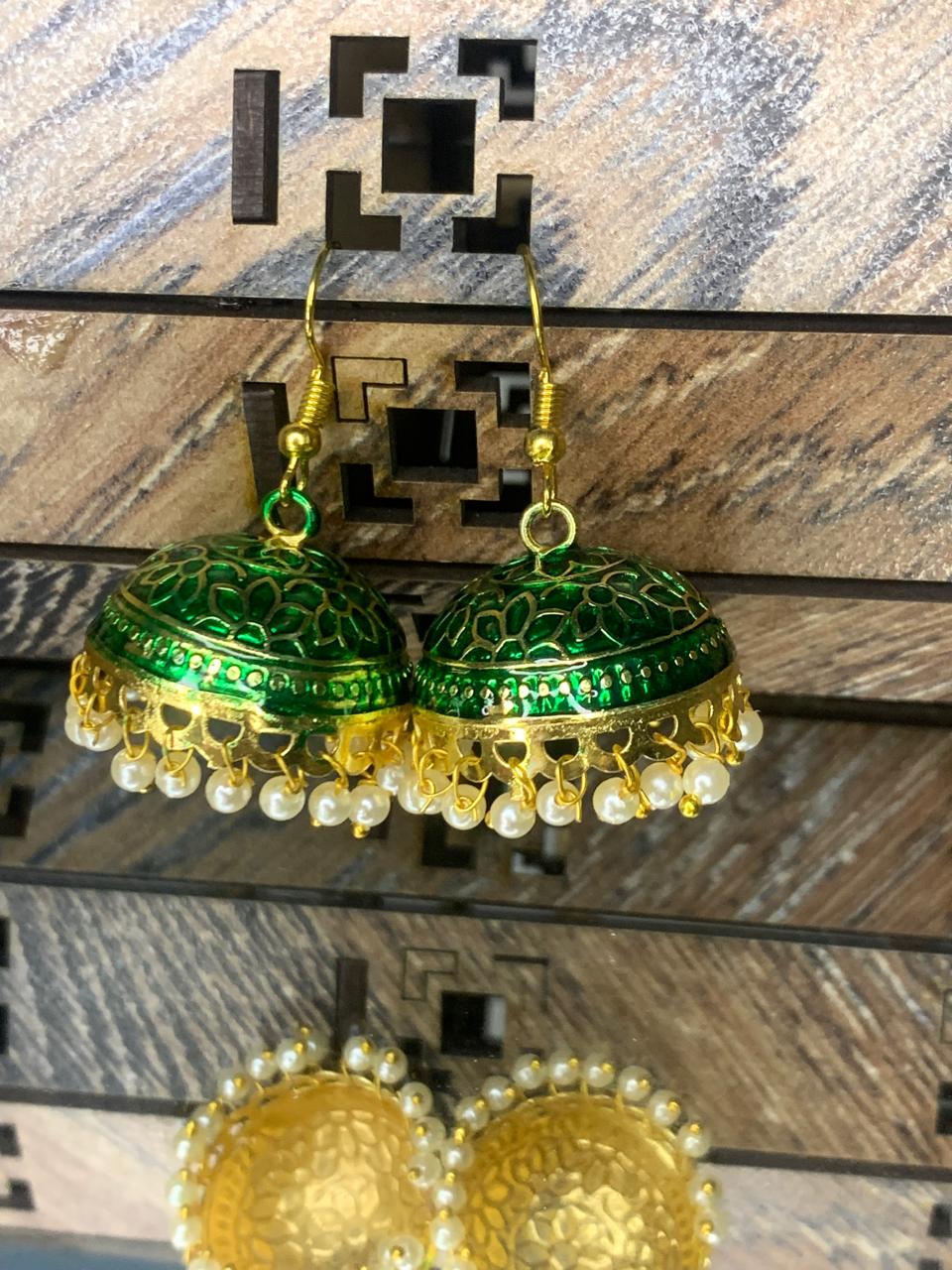 Indian Meena Kumari Bell Earrings