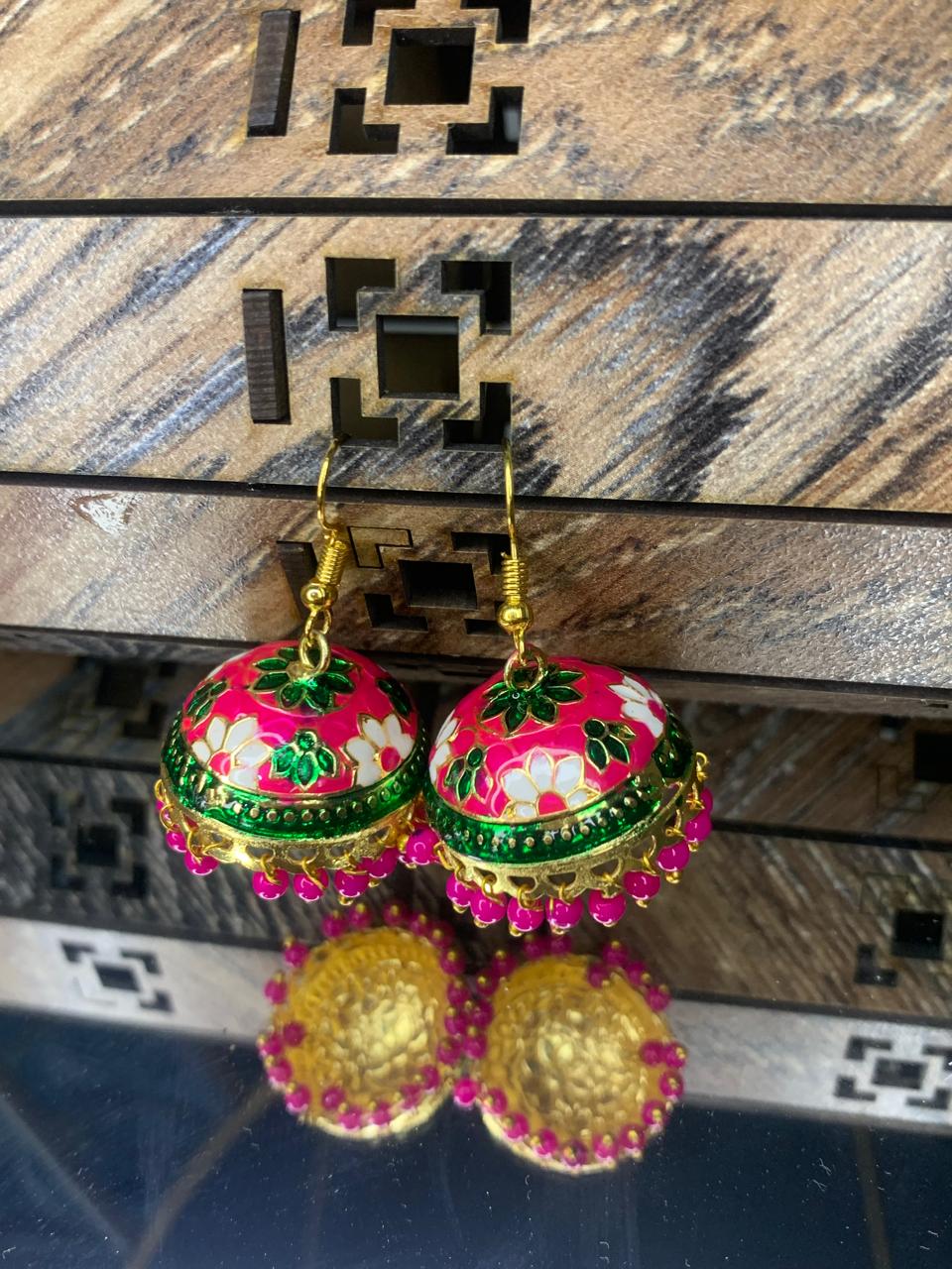 Indian Meena Kumari Bell Earrings