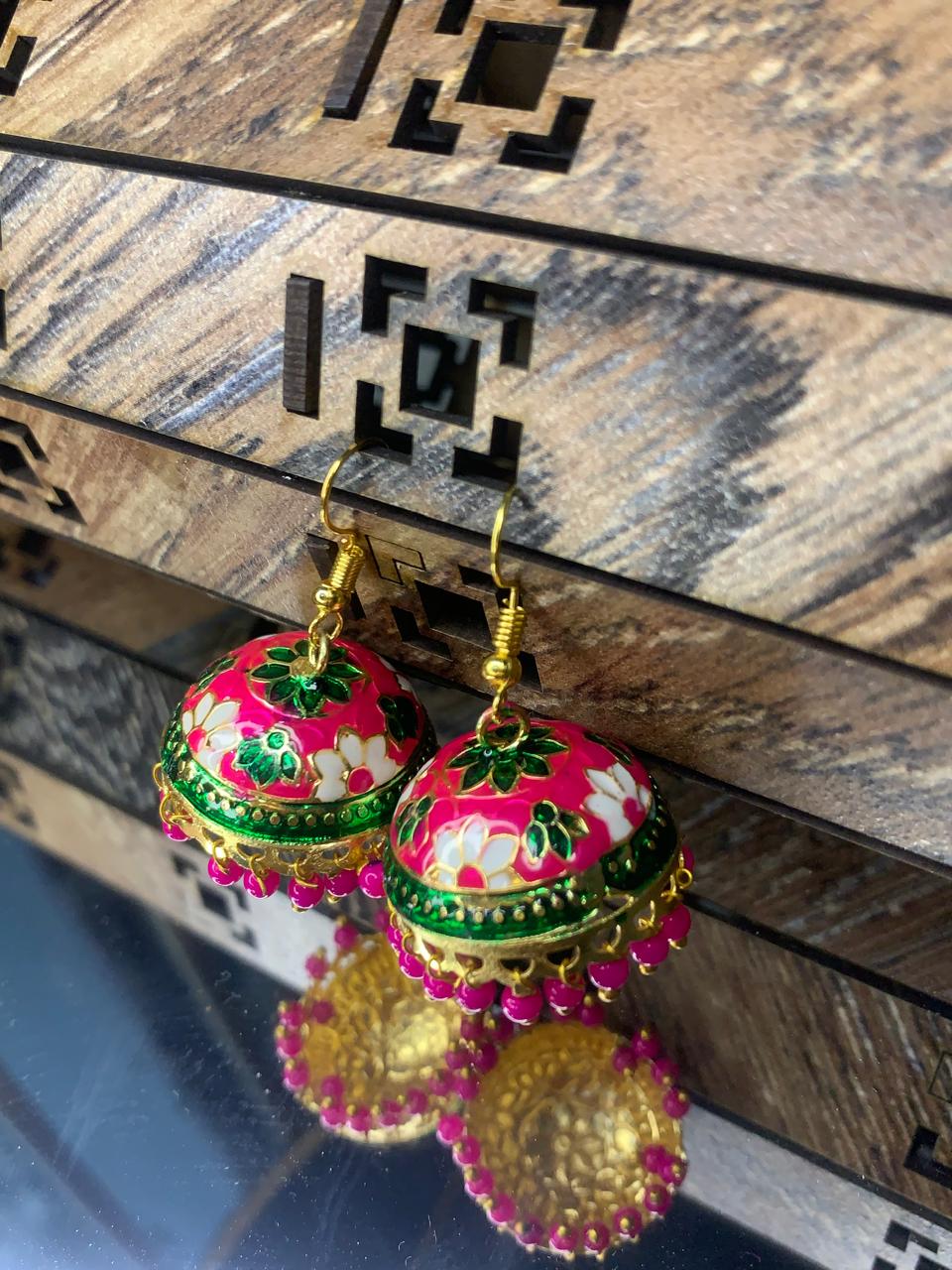 Indian Meena Kumari Bell Earrings