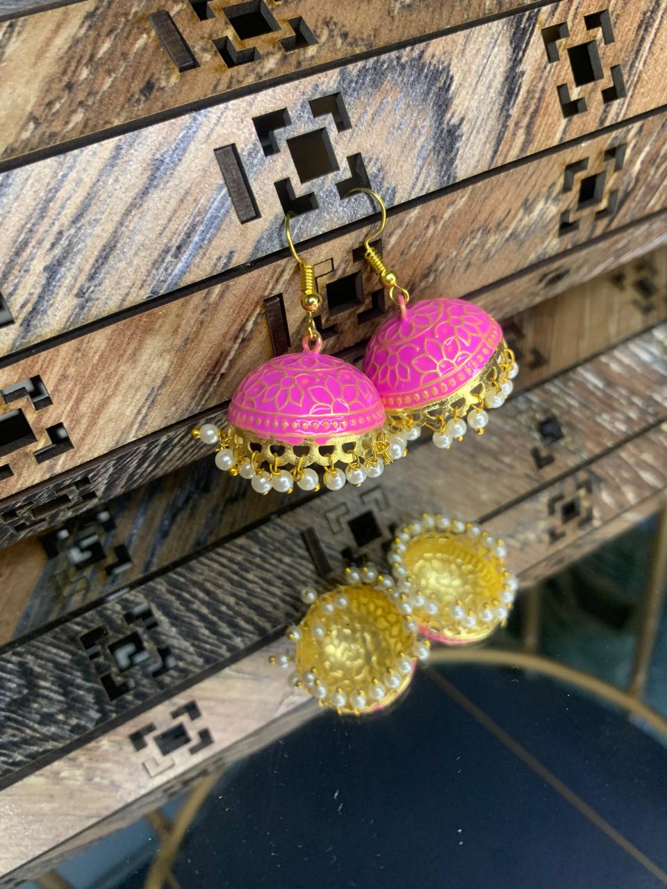 Indian Meena Kumari Bell Earrings