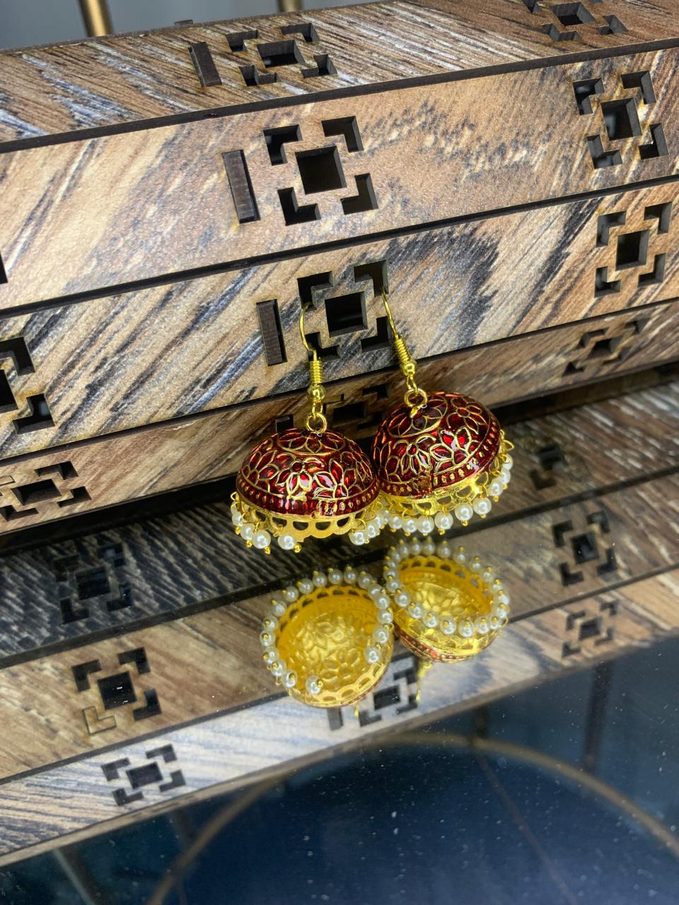 Indian Meena Kumari Bell Earrings