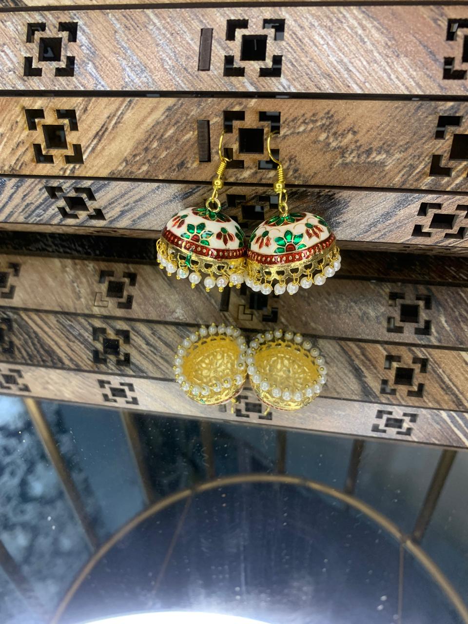Indian Meena Kumari Bell Earrings
