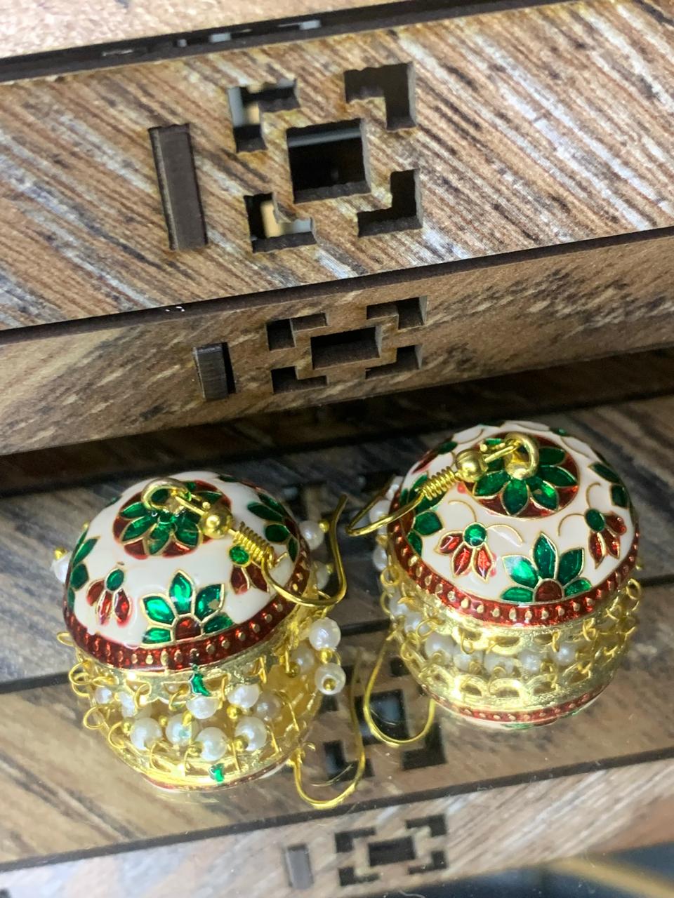 Indian Meena Kumari Bell Earrings