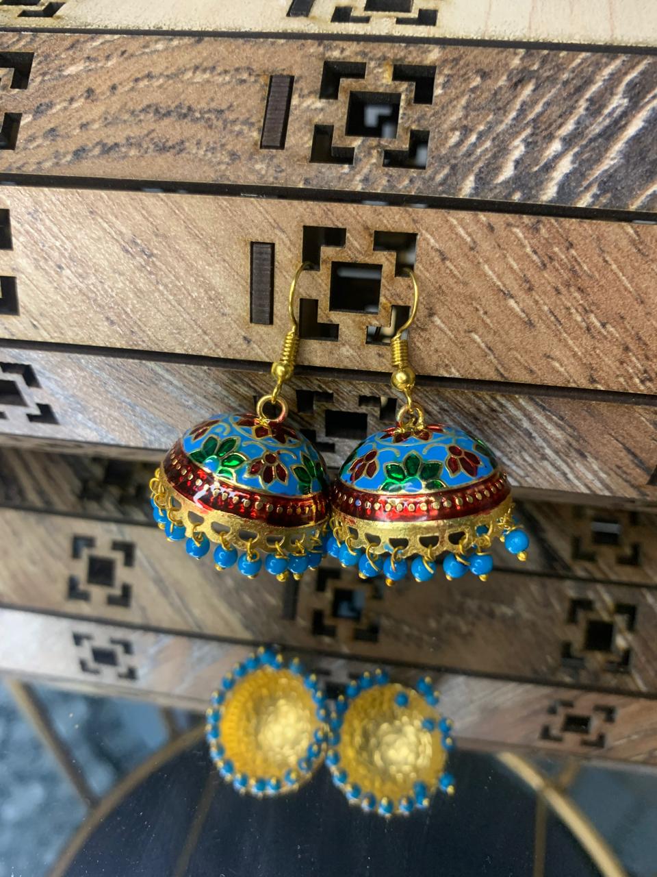 Indian Meena Kumari Bell Earrings