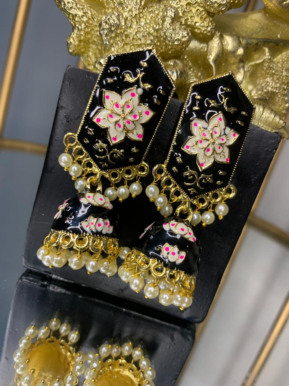 Meenakari Jhumka for girls