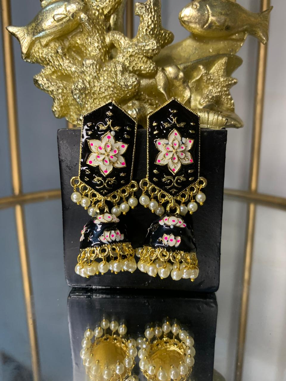 Meenakari Jhumka for girls