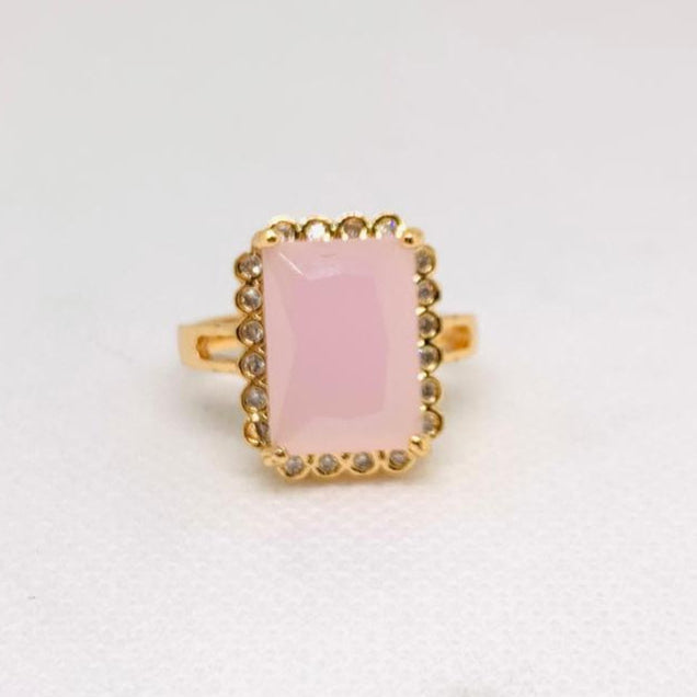 Band Rings Vintage Nickel silver Gemstone Wedding Party Rings for Women