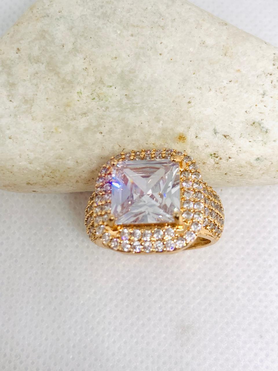 Ruby Jewelry Style Ring: Yellow Gold Plated Hip Hop Ring for women's Wedding and Fashion Ring