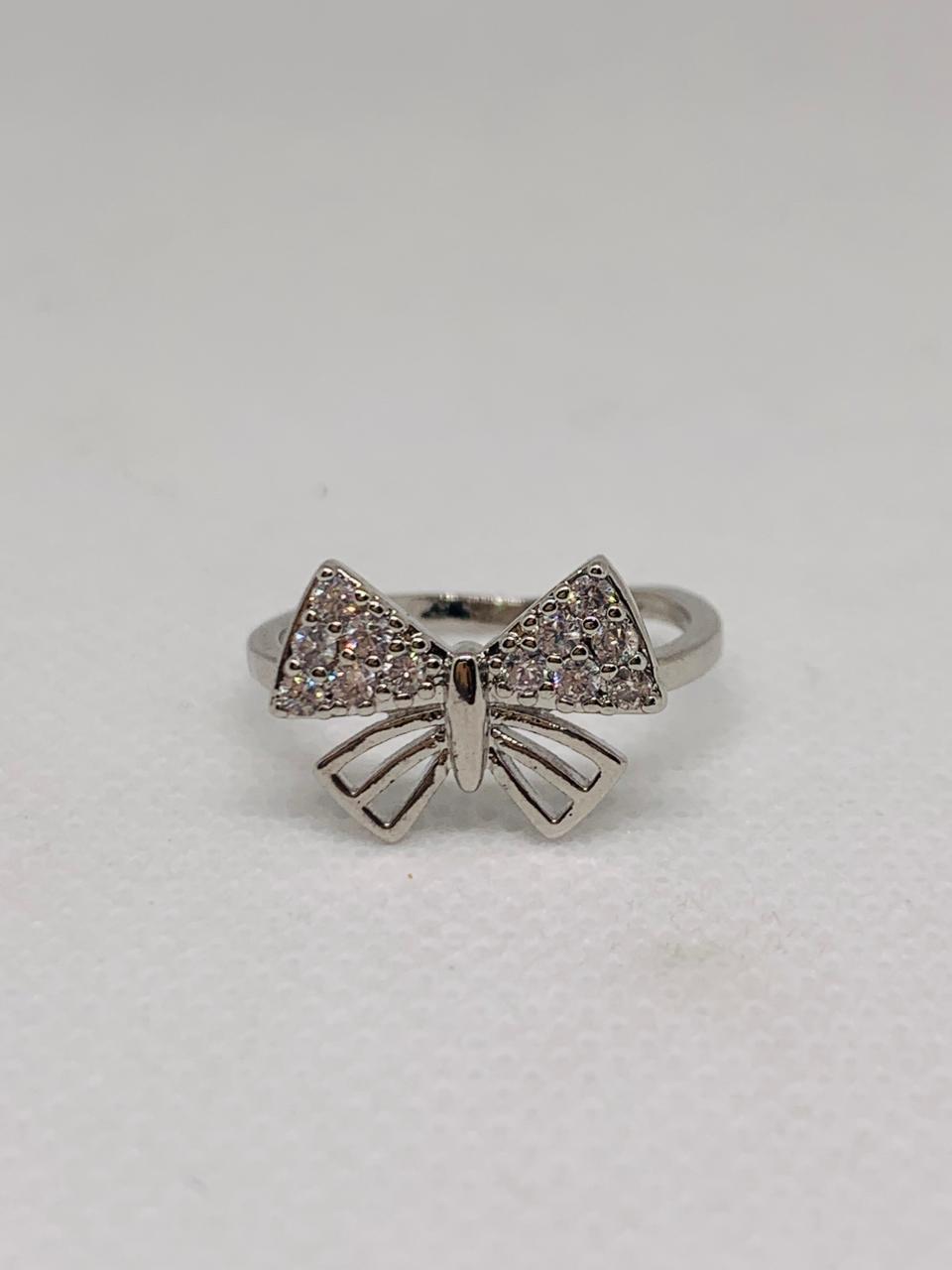 Simulated Sparkling Silver Cluster Ring Gift for Women – Statement Piece