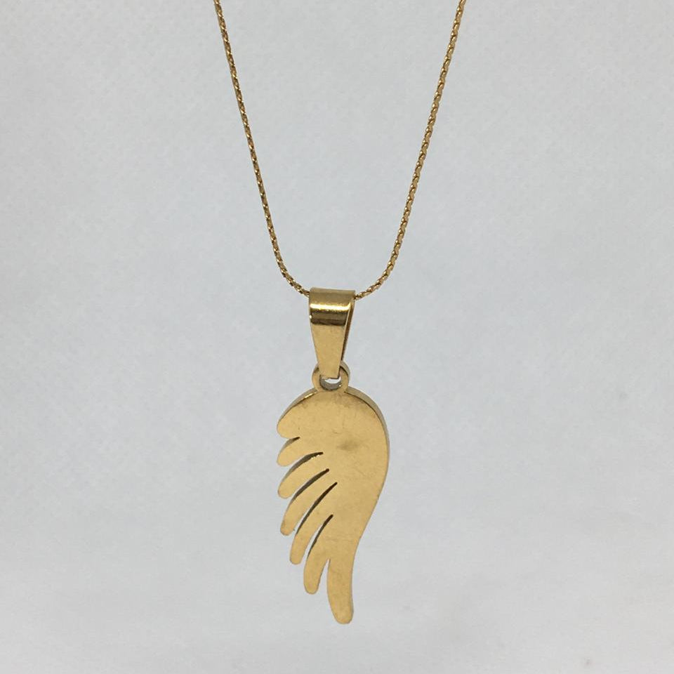 charm Angel wing stainless Steel Pendant