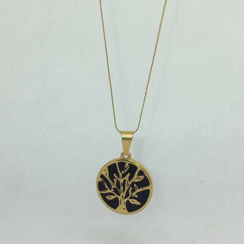 Tree of Life Necklace for Men Round