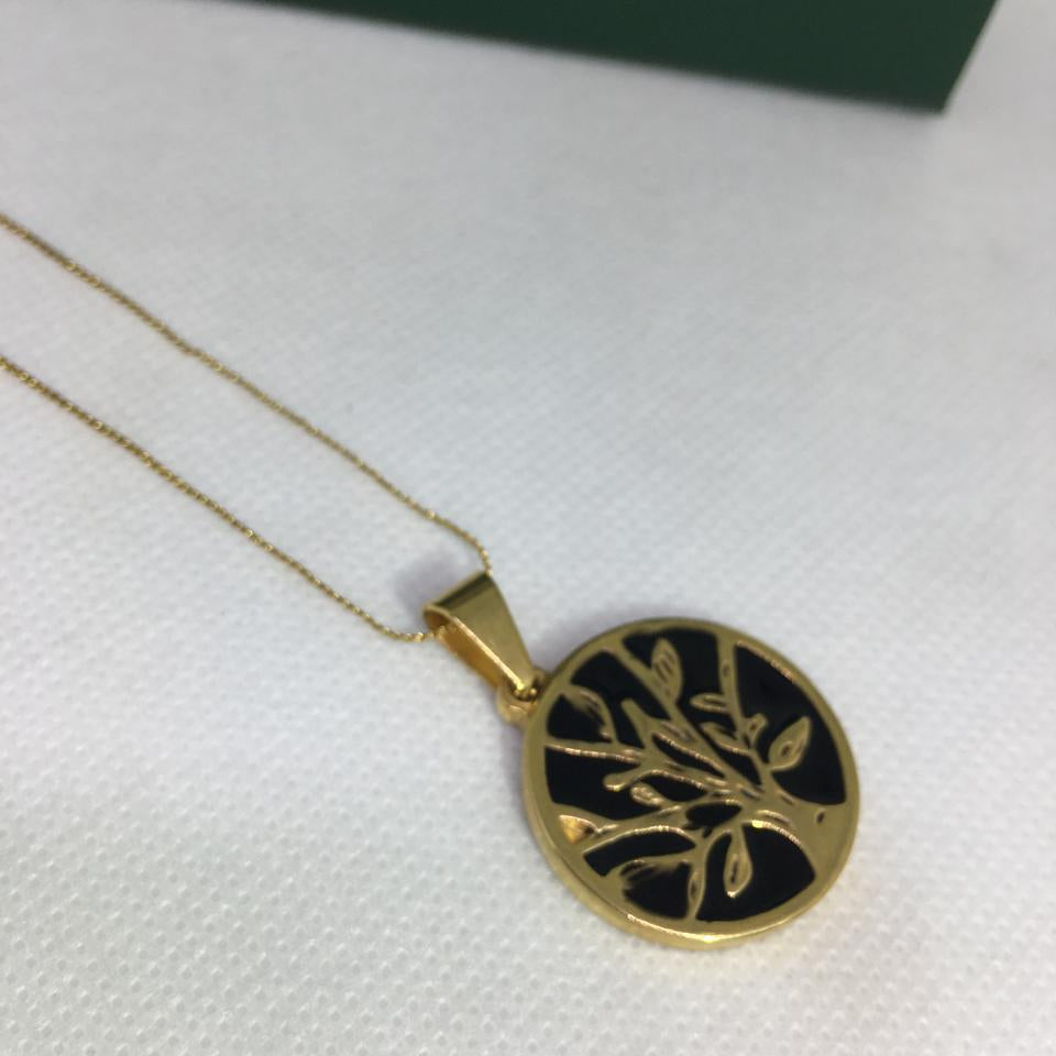 Tree of Life Necklace for Men Round