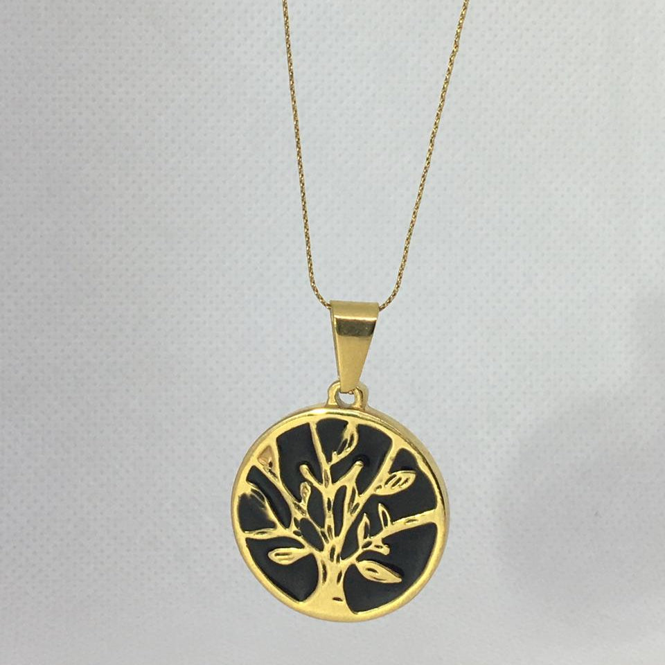 Tree of Life Necklace for Men Women Round Pendant