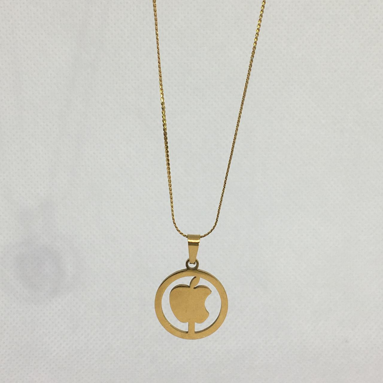 Premium Quality Stainless Steel Apple Necklace Pendant