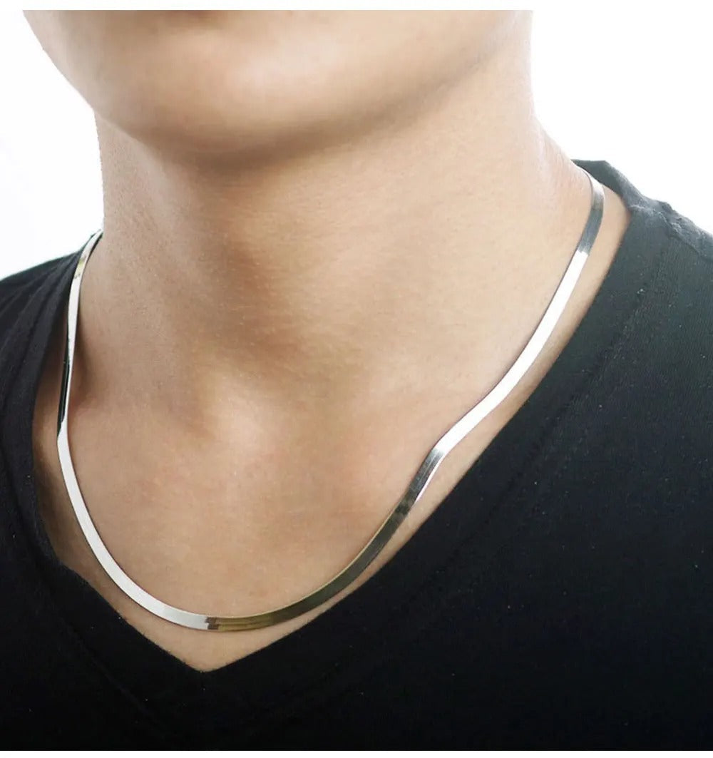 Golden Snake Chain & Bracelet Set