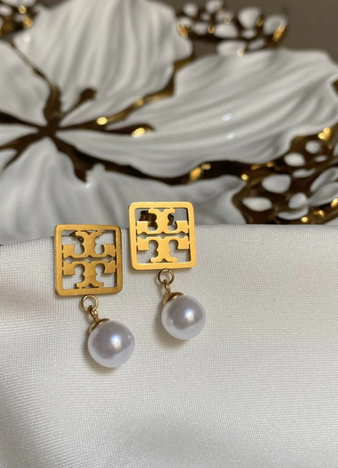 Tory pearl Stainless steel