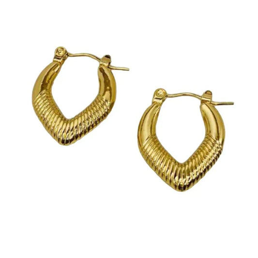 Gold hoop earrings