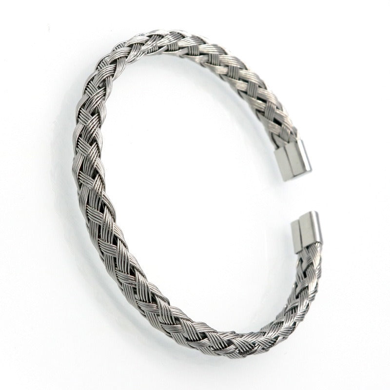 Twisted Stainless Steel Bracelet