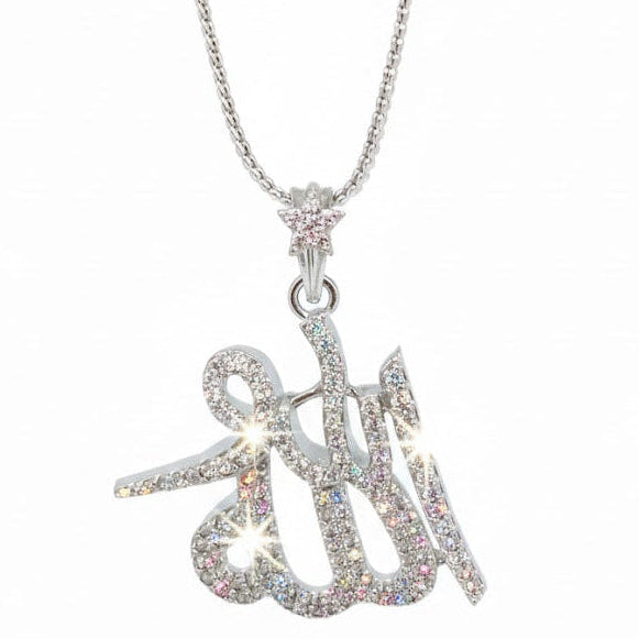 diamond-studded pendant